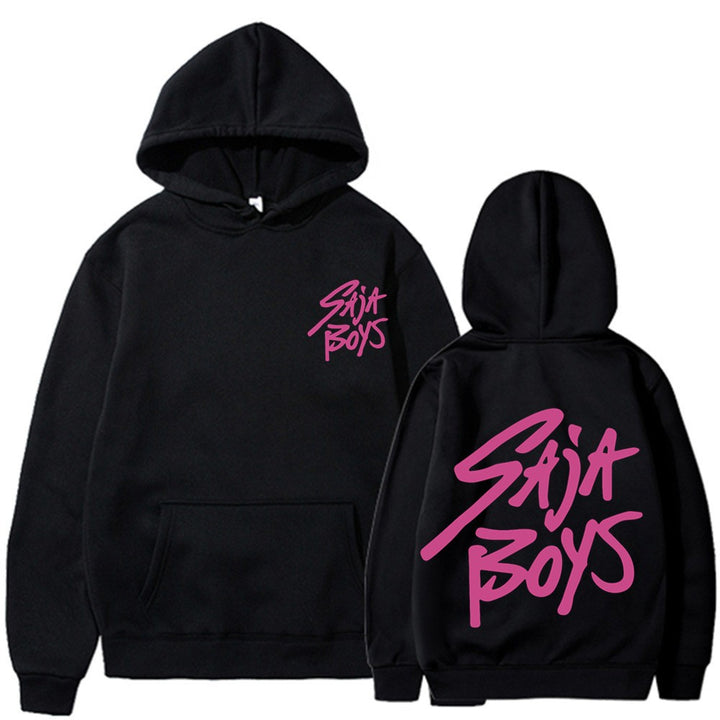 Women's hoodie with distinctive lettering and kangaroo pocket Skjora