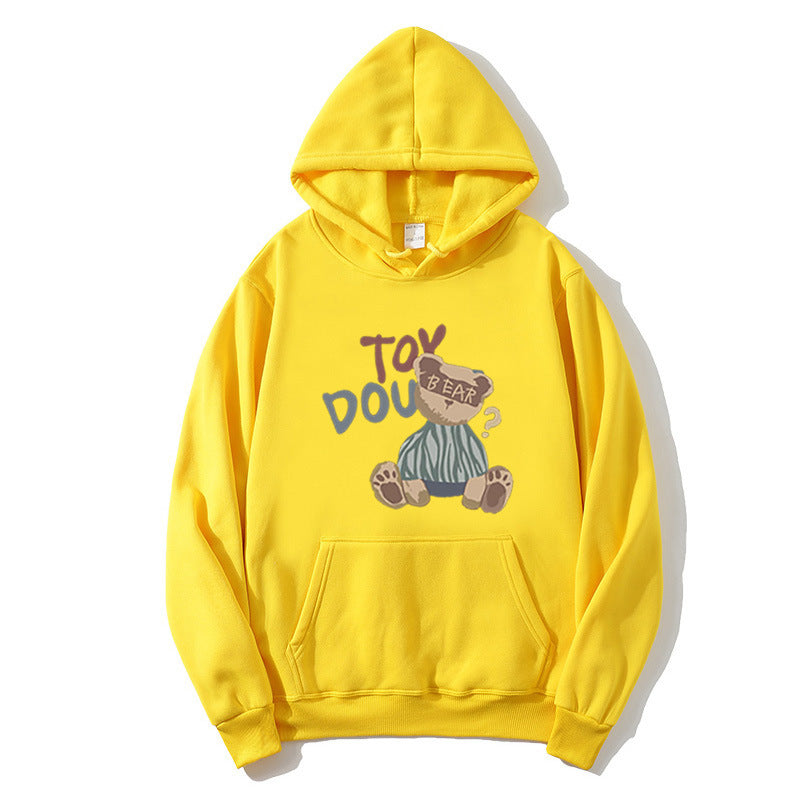 Damen Kapuzenpullover mit verspieltem Bärenmotiv Skjora