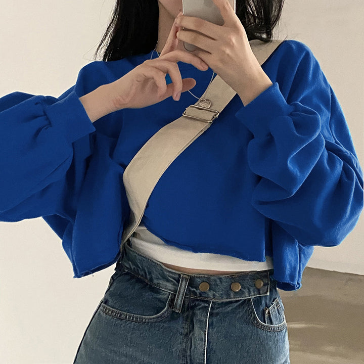 Kvinners Korte Sweatshirt Skjora