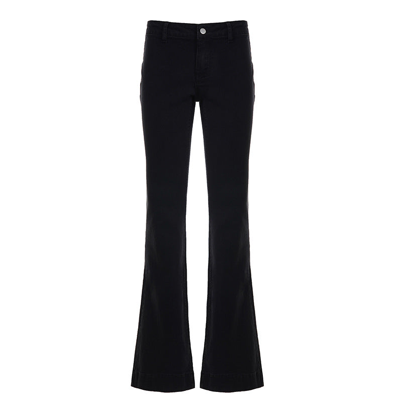 Dame Flared Jeans i tidløs design med høy midje Skjora