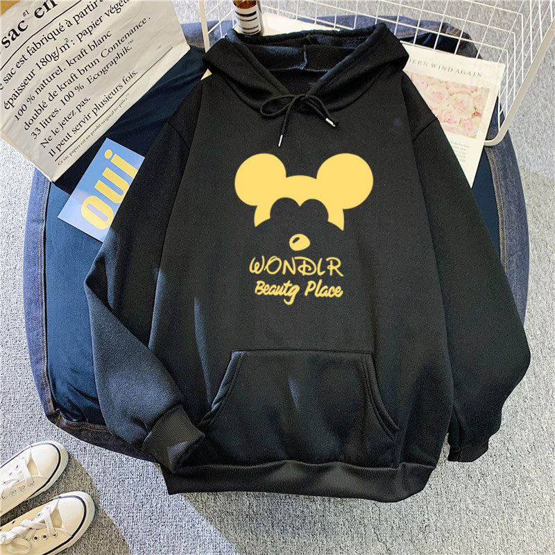 Damen Kapuzenpullover mit verspieltem Tiermotiv Skjora