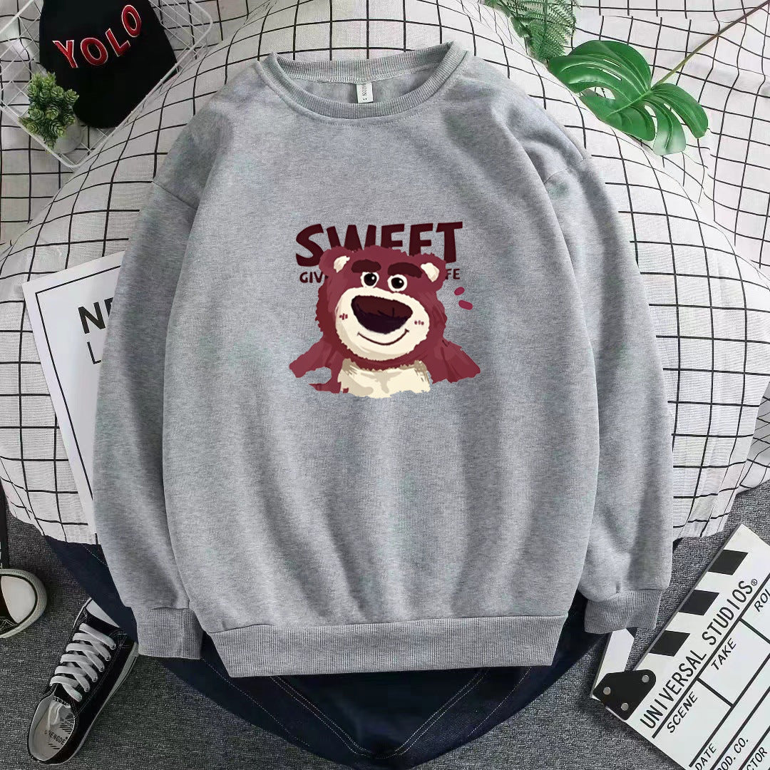 Dame Sweatshirt med søtt bjørnemotiv Skjora