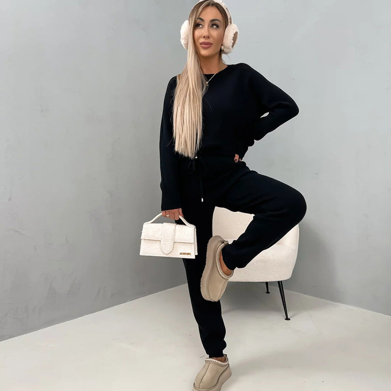 Damek Casual Fleece Treningsdrakt med Praktiske Lommer og Elastisk Midjebånd Skjora