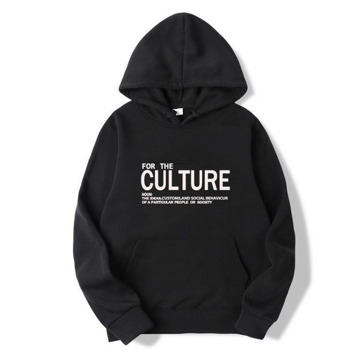 Damer hoodie med inspirerende kulturell trykk Skjora