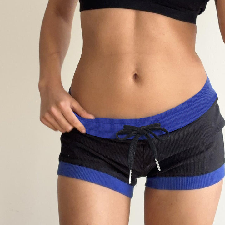 Dame Sporty shorts med elastisk linning og snor Skjora