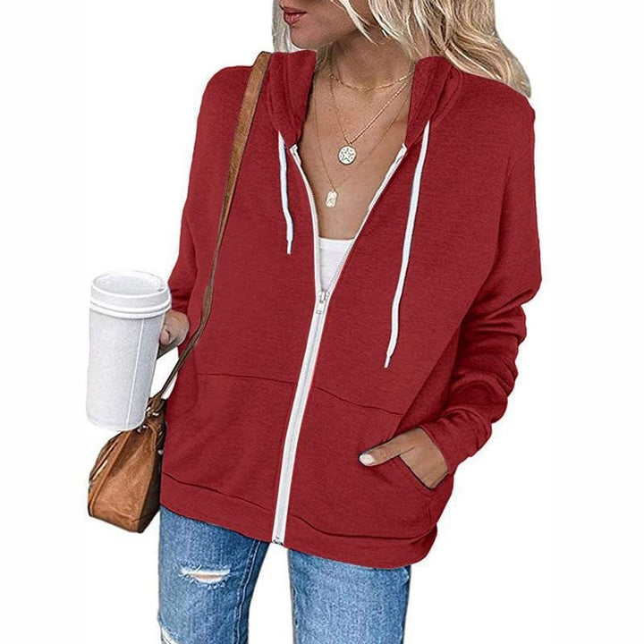 Dame casual zip-up hettegenser med praktiske lommer Skjora