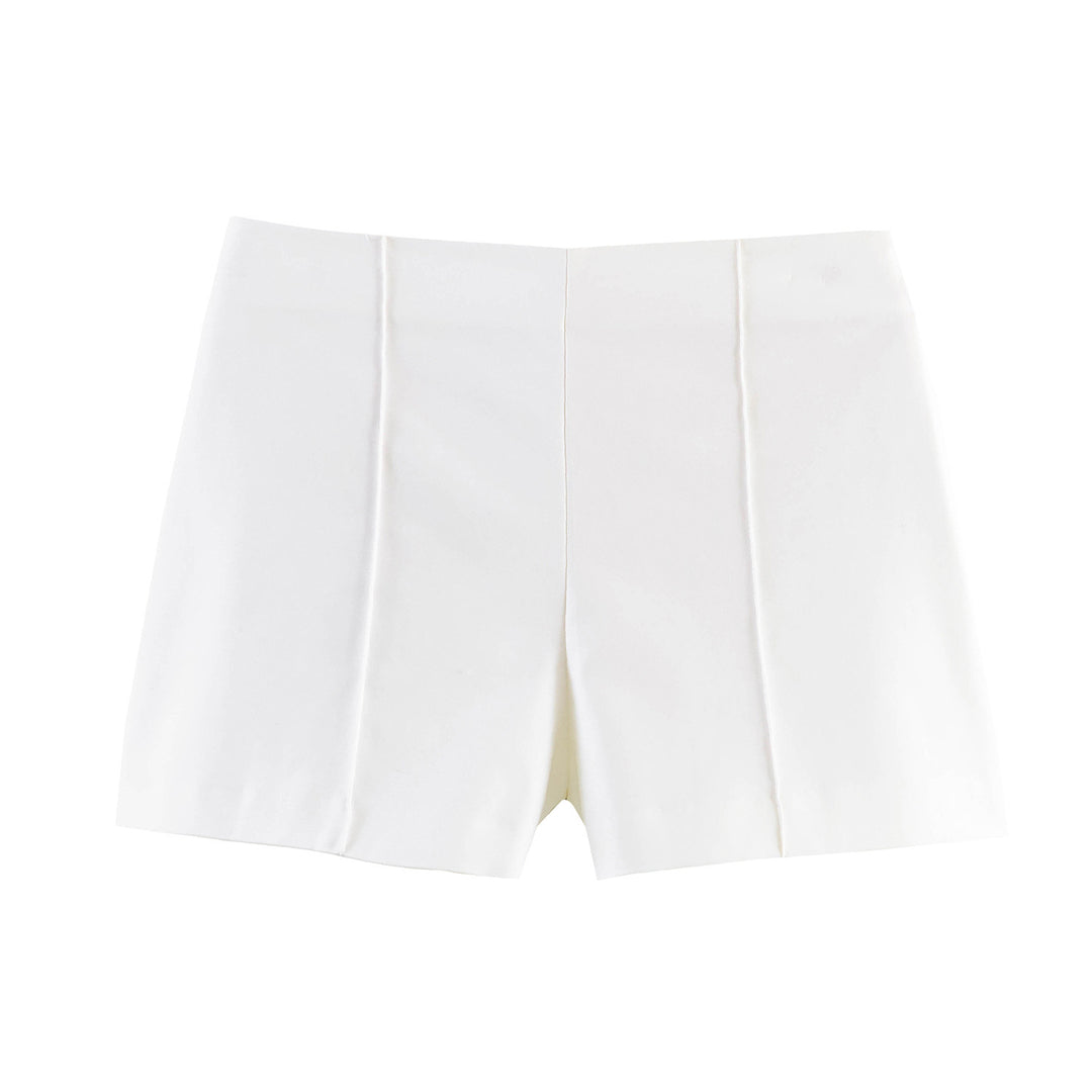 Dame elegante shorts med moderne plissee-detaljer Skjora