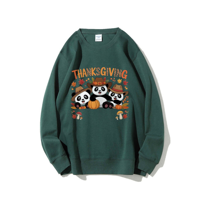 Dame sweatshirt med morsomt dyremotiv og høstmotiv Skjora