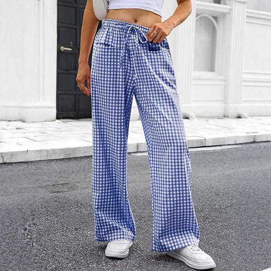 Lett Pantalon for kvinner med snor Skjora