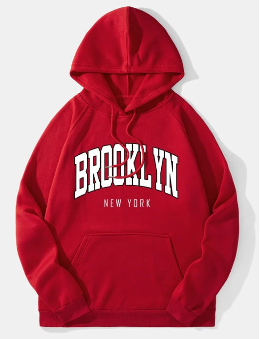 Women's Hoodie with Trendy Brooklyn Print Skjora