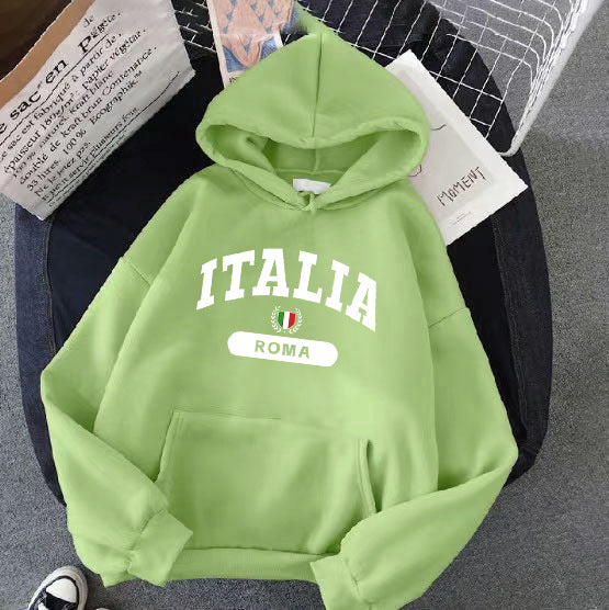 Women's hoodie with Italy print Skjora