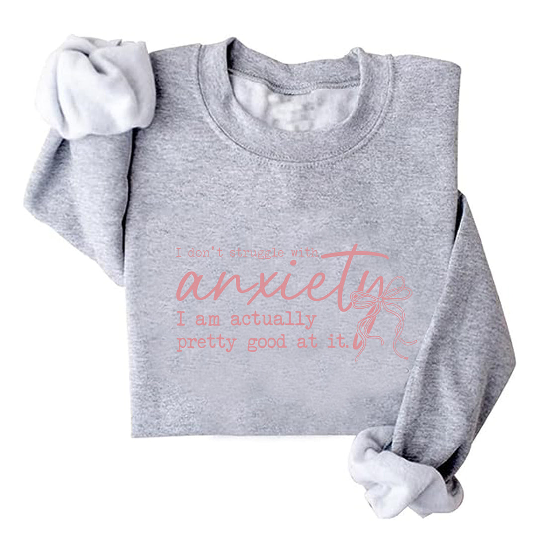 Dame sweatshirt med motiverende budskap og kreativt design Skjora