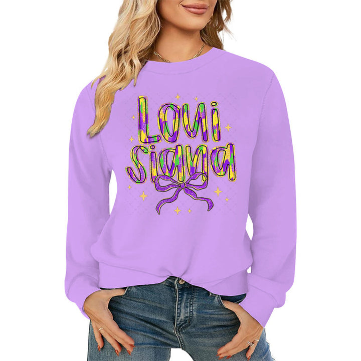 Kvinnelig sweatshirt med kreativ tekst og myk innerforing Skjora