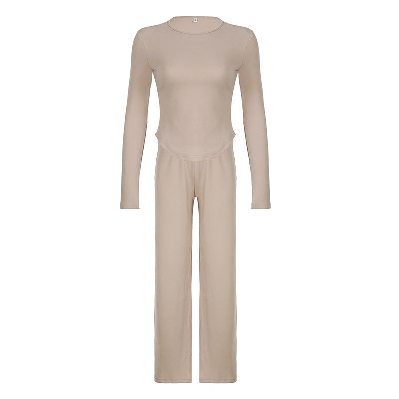 Dame Loose-Fit Loungebukser med elastisk liv og mykt materiale Skjora