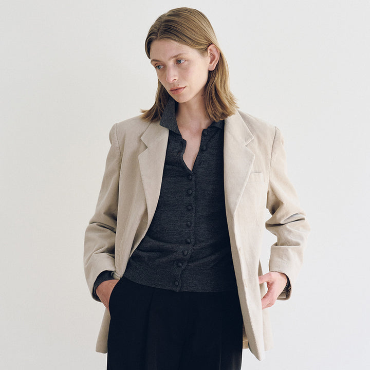 Damer Elegant Vintage-jakke Skjora