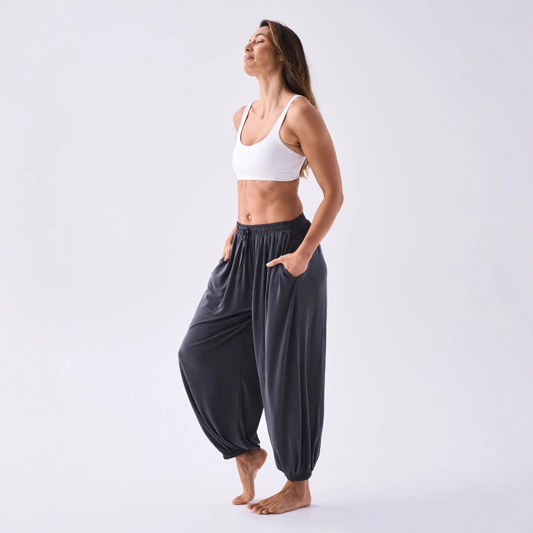Kvinne joggebukser med elastisk midje og smal ben Skjora