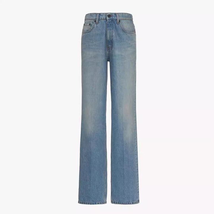 Damer Høyt skåret, brede jeans Skjora
