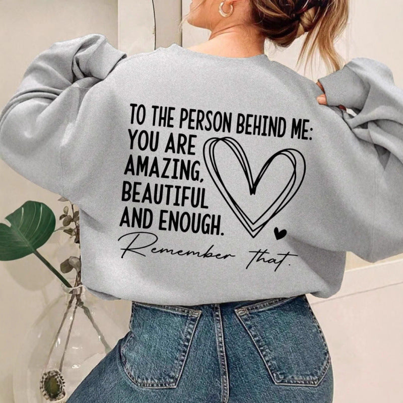 Dame sweatshirt med inspirerende design og avslappet passform Skjora