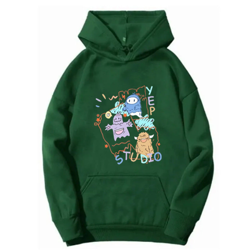 Damen Kapuzenpullover mit verspieltem Cartoon-Design Skjora