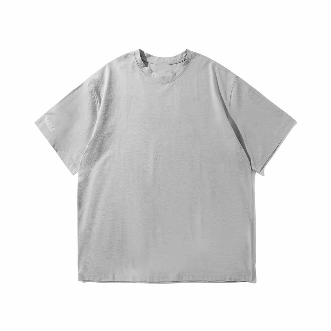 Dame avslappet oversized T-skjorte laget av pustende materiale Skjora