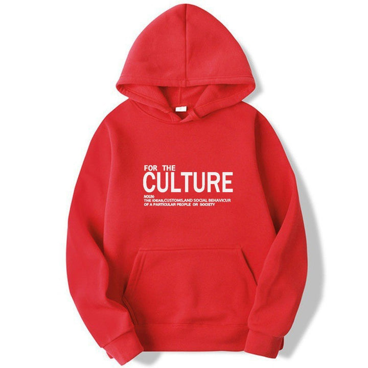 Damer hoodie med inspirerende kulturell trykk Skjora
