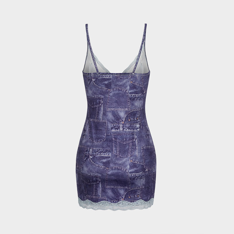 Dame Crop-Top og Miniskjørt Sett Skjora