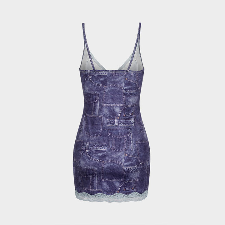 Dame Crop-Top og Miniskjørt Sett Skjora