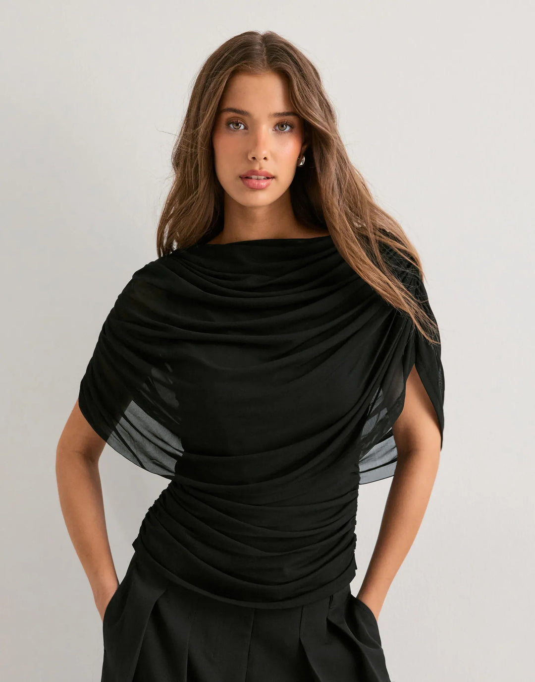 Dame stilfull drapertopp Skjora