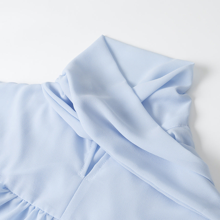 Damer Elegant Chiffon Jakke med Volangdetaljer Skjora