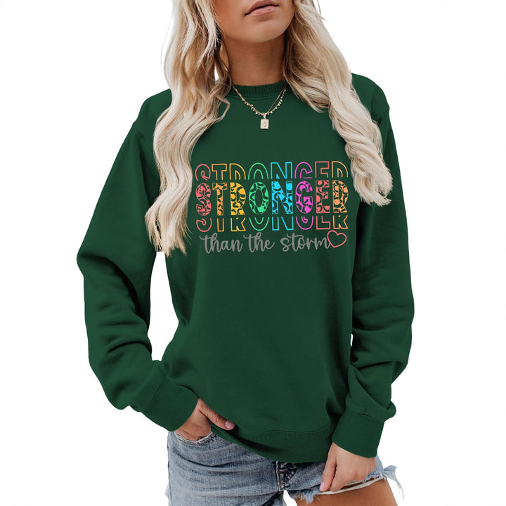 Dame sweatshirt med motivasjons skriftnotater og avslappet passform Skjora