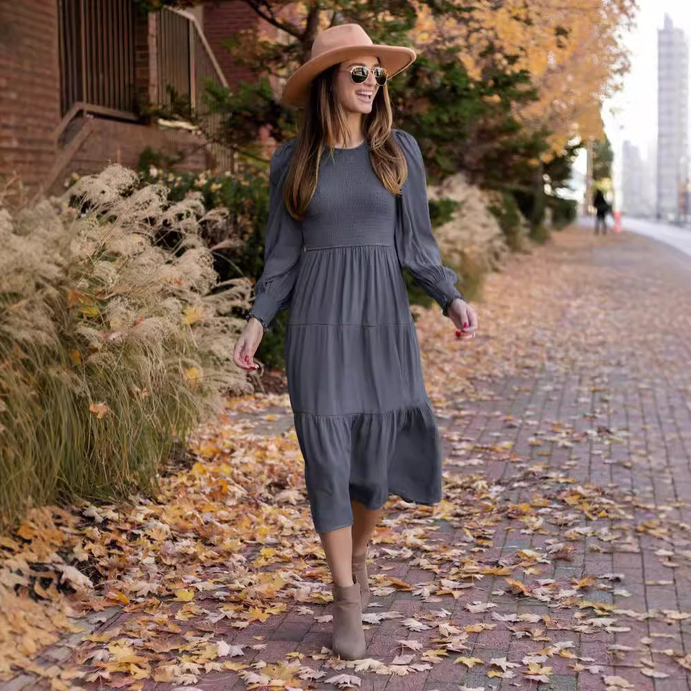Dame Maxi Kjole i Boho Stil