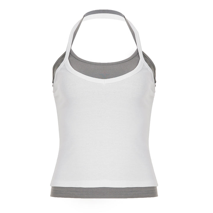 Dame kortermet bluse med trendy Henley-design og praktisk brystlomme Skjora
