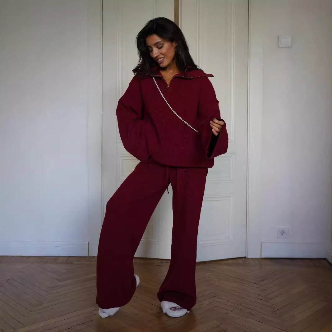 Kvinnens myke strikkedrakt med trendy oversized passform Skjora