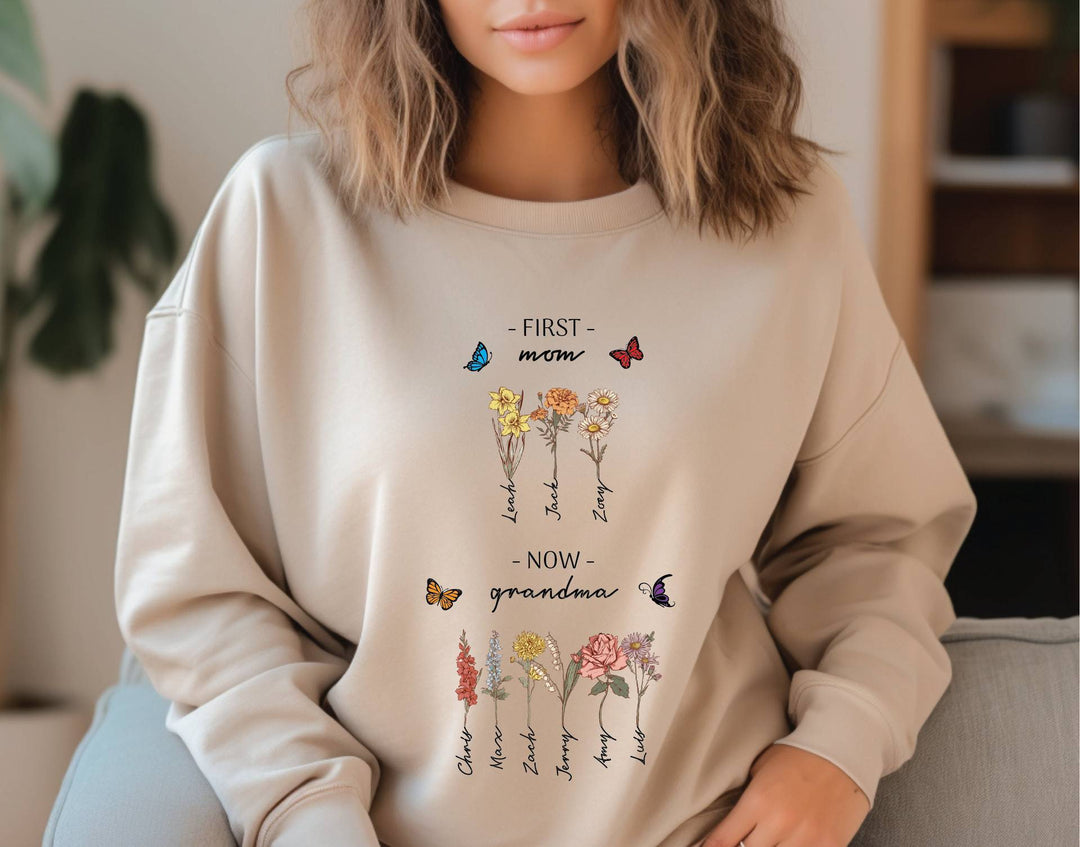 Damegenser med blomstermotiv og inspirerende tekst Skjora
