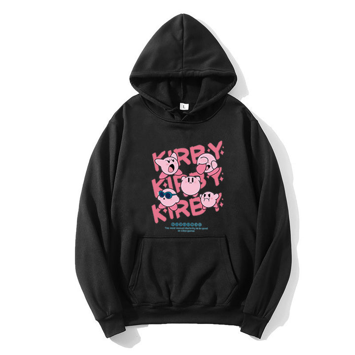 Damen Kapuzenpullover mit verspieltem Kirby-Motiv Skjora