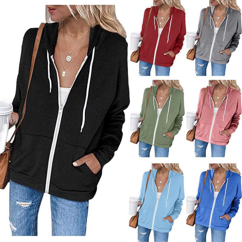 Dame casual zip-up hettegenser med praktiske lommer Skjora
