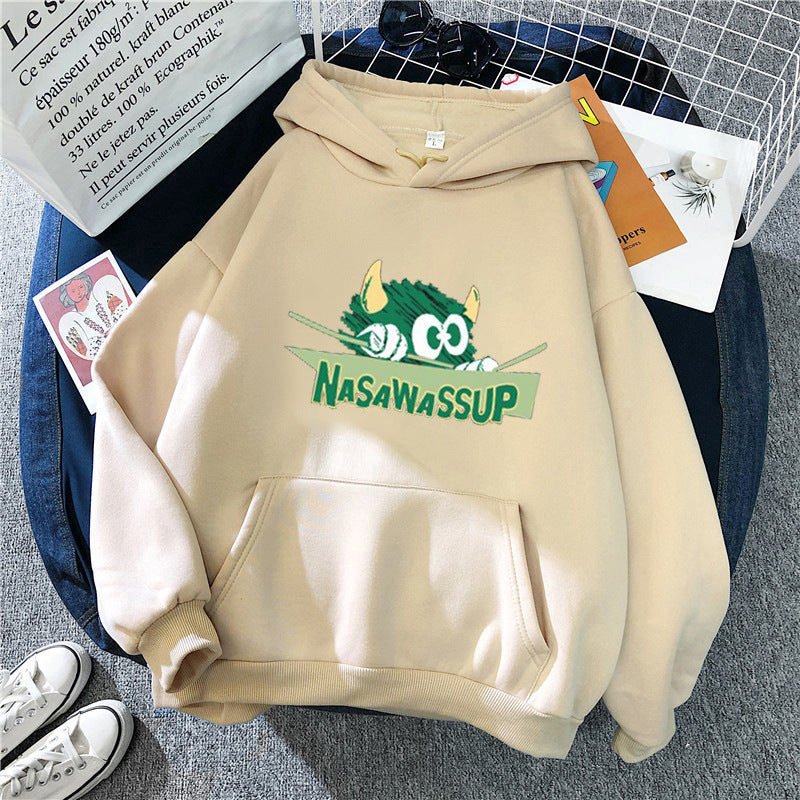 Damen Kapuzenpullover mit verspieltem Motiv Skjora