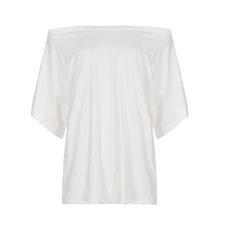 Dame avslappet oversized T-skjorte i myk jersey Skjora