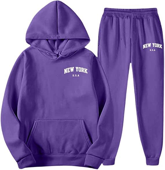 Women's Hooded Sweat Suit with high-quality material and modern lettering Skjora