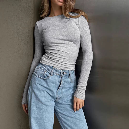 Women's long tight-fitting top Skjora