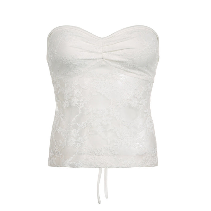 Dame bustieroverdel med elegant spiss og filigran design Skjora