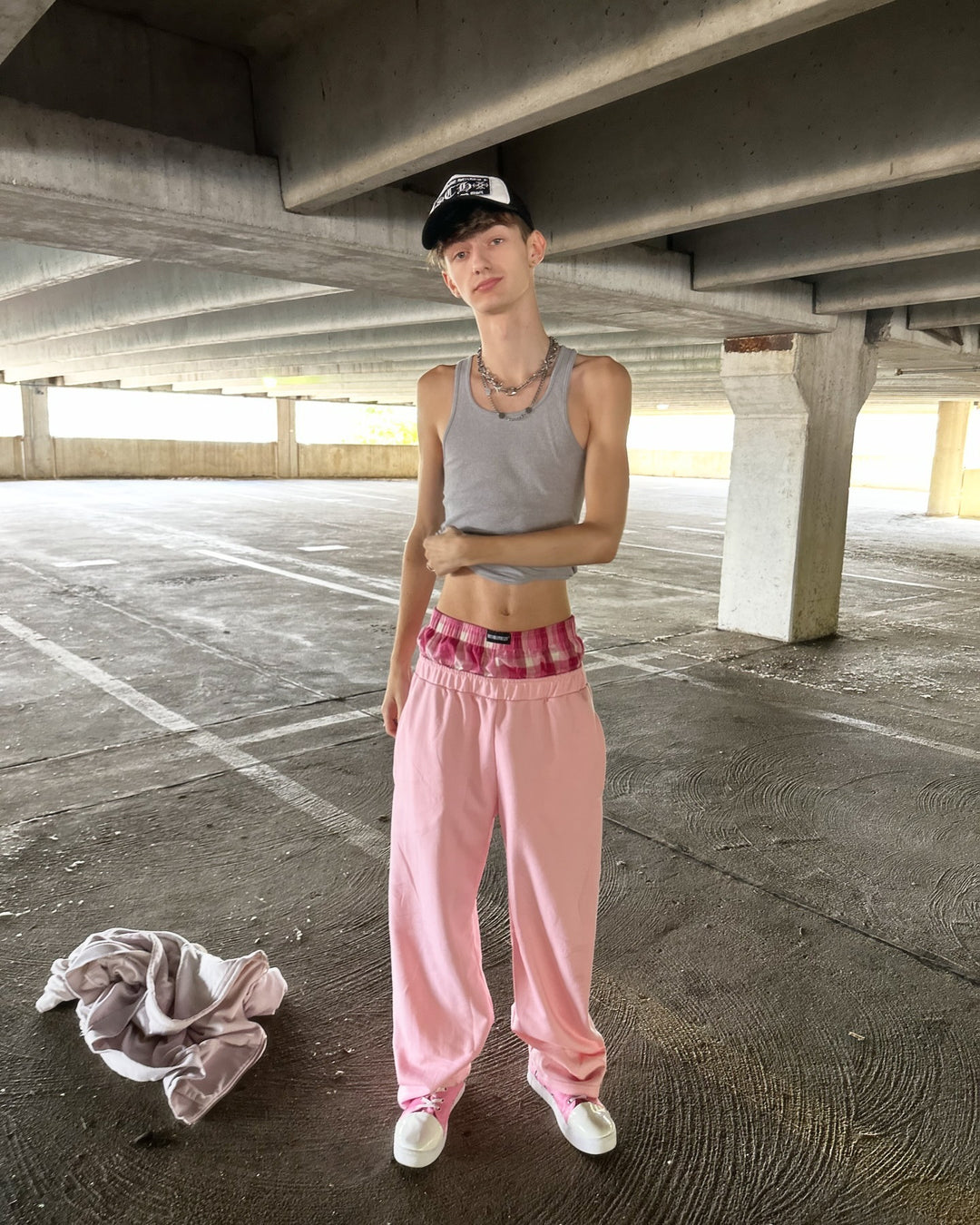 Dame brede joggebukser med elastisk midje og høykvalitets bomull Skjora