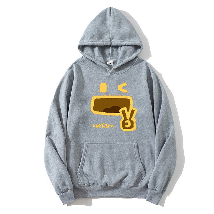 Dame hettegenser med kreativt emoji-design Skjora