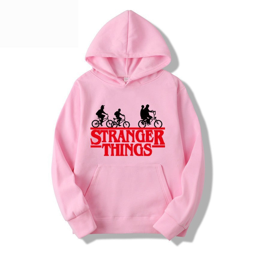 Kvinnelig hettegenser med kreativ Stranger Things design Skjora