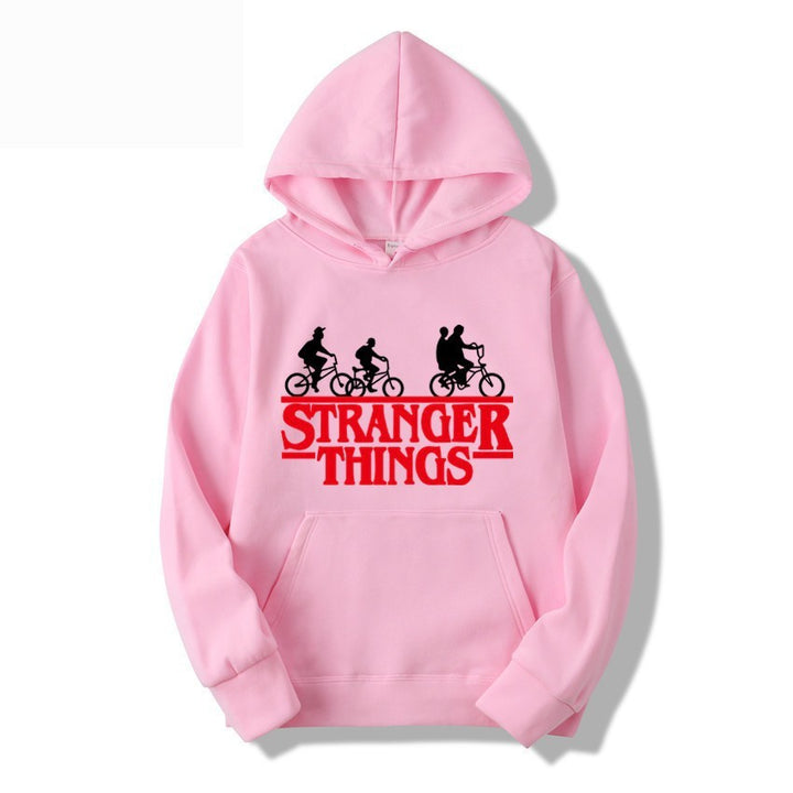 Kvinnelig hettegenser med kreativ Stranger Things design Skjora