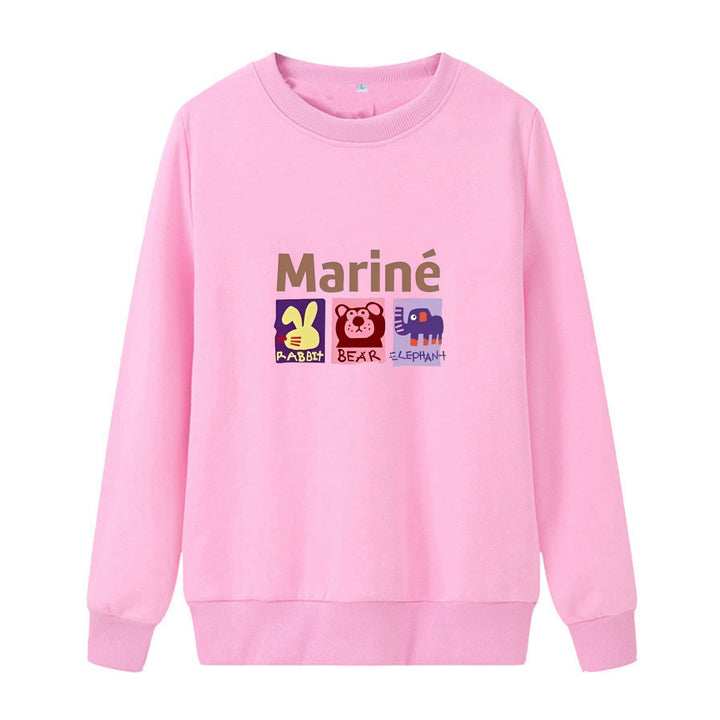 Dameen koselig sweatshirt med dyremotiver Skjora