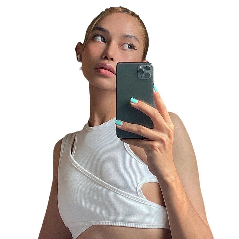 Damer Sportslig Crop-Top Skjora