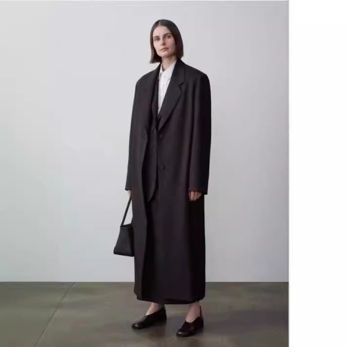 Dame elegant oversized frakk Skjora