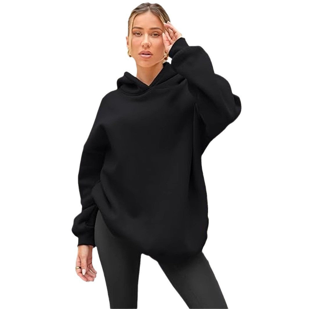 Dame hoodie sweatshirt med inspirerende trykk og behagelig passform Skjora