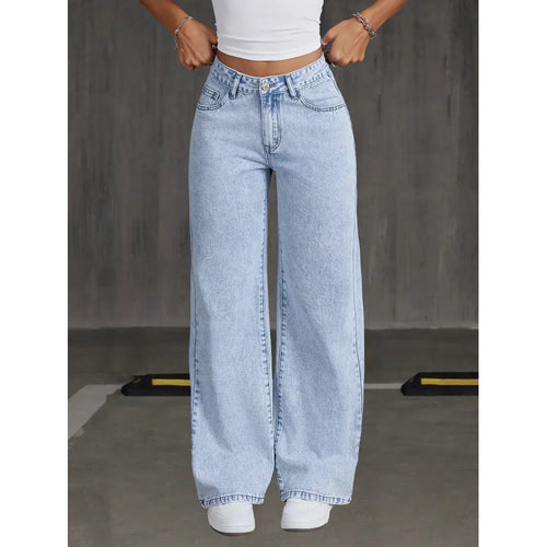 Dame bredde jeans i vintage stil Skjora